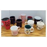 Assorted coffee cups
