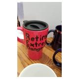 Assorted coffee cups