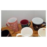 Assorted coffee cups