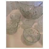 Punch bowl with 12 cups