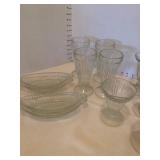 Ice cream glasses and sundae dishes