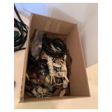 A box of cords and electrical items