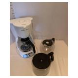 Coffee maker and two extra parts