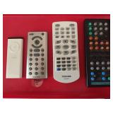 iPod with assorted remotes