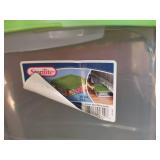 Sterilite 35 qt and Rubbermaid 22 gal storage totes with lids