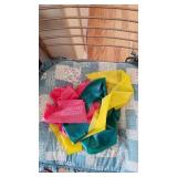 Metal chair with Therabands