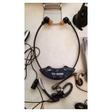 TV Ears, reading lights, atomic clock and ear pieces