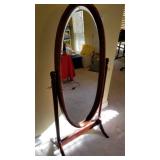 Dressing beveled mirror 57" tall