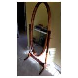 Dressing beveled mirror 57" tall