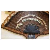 US Flag and Willbros mounted feathers