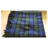 Bob Timberlake throw and blue/green throw