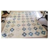 Quilt handstitched approx 6 ft x 5 ft
