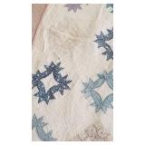 Quilt handstitched approx 6 ft x 5 ft