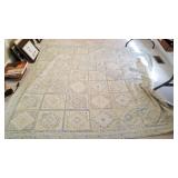 Quilt hand stitched (good condition) approx 7 ft x 7 ft