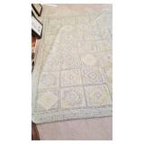 Quilt hand stitched (good condition) approx 7 ft x 7 ft