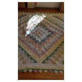 Quilt hand stitched (good condition) approx 6 ft x 6 ft