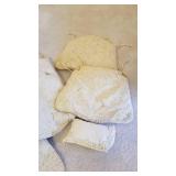 Chair pads (one needs restitched, one has stain)