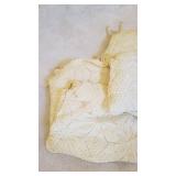 Chair pads (one needs restitched, one has stain)