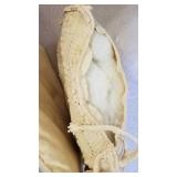 Chair pads (one needs restitched, one has stain)