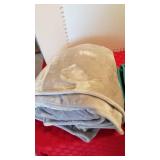 Beaver State Pendleton Woolen Mills reversible wool blanket and plush blanket