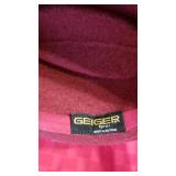 2 wool hats and hat box