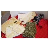 Assorted scarves (one is Burberry) and bandanas