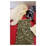 Assorted scarves (one is Burberry) and bandanas