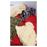 Assorted scarves (one is Burberry) and bandanas