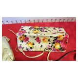 Rai Freed snakeskin belt, belts, clutch and makeup bag