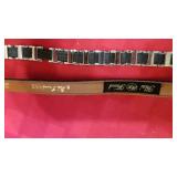 Rai Freed snakeskin belt, belts, clutch and makeup bag