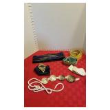 Christian Dior beaded belt and other belts