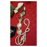 Christian Dior beaded belt and other belts