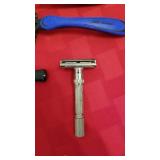 Norelco electric razor, travel kit, razors and pipe