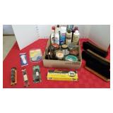 Shoe polish, brushes, heel liner, shoelaces and more