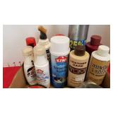 Shoe polish, brushes, heel liner, shoelaces and more