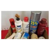 Shoe polish, brushes, heel liner, shoelaces and more