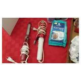 Clairol curlers, curling irons and cap