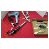Hair dryer, curling iron, crimper and combs