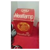 Omron arm cuff, stethoscope, lint brushes and heat lamp