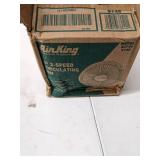 Air King 9146 6" 190 Cfm 2-Speed Commercial Grade Personal Office Fan