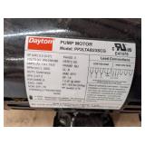 Dayton 208 to 240/480V AC Open Dripproof Centrifugal Pump, 3-Phase, 1-1/4 in NPT Inlet Size