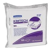 Kimtech W4 Critical Task Wipers, Flat Double Bag, 12x12, White, 100/Pack, 5 Packs/Carton -KCC33330