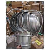 Turbine Ventilator, External, 6 in Throat Dia., 147 cfm CFM @ 4 MPH Wind