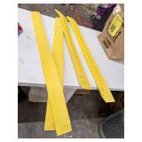 Interlocking Mat Edging, 3 ft 3 in Mat Length, 3 in Mat Width, Yellow