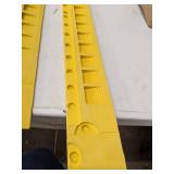 Interlocking Mat Edging, 3 ft 3 in Mat Length, 3 in Mat Width, Yellow