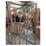 Vertical Bar Rack: Standalone, 48 in x 24 in x 60 in, 4 Bays, Gray, Vertical