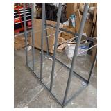 Vertical Bar Rack: Standalone, 48 in x 24 in x 60 in, 4 Bays, Gray, Vertical