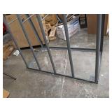 Vertical Bar Rack: Standalone, 48 in x 24 in x 60 in, 4 Bays, Gray, Vertical