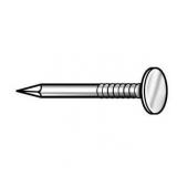 CASE PACK ZORO SELECT 4NEY4 Roofing Nail,Flat,1 1/2 In L,Pk187