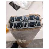 Strut Channel - Slotted: Steel, Pre-Galvanized, 14 ga Gauge, 4 ft Overall Lg, Silver